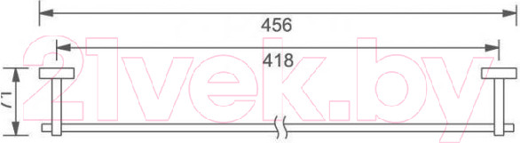 Изображение товара Держатель для полотенца Aquanet 4718 / 189292