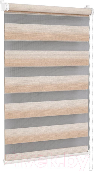 Изображение товара Рулонная штора Delfa Сантайм День-Ночь Престиж МКД DN-4902 (57x160, сахара)
