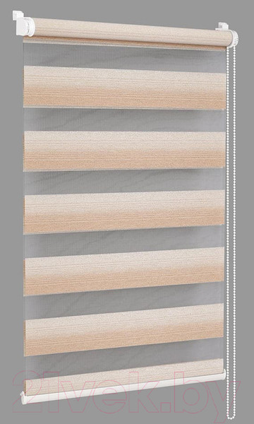 Изображение товара Рулонная штора Delfa Сантайм День-Ночь Престиж МКД DN-4902 (48x160, сахара)