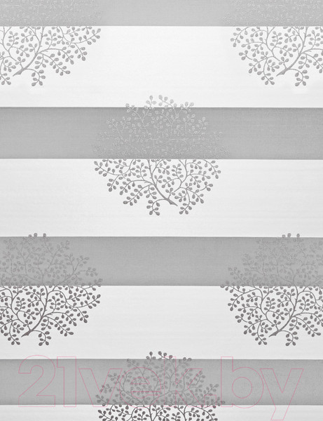 Изображение товара Рулонная штора Delfa Сантайм День-Ночь Декор МКД DN-44802 (57x160, крем/серебристый)