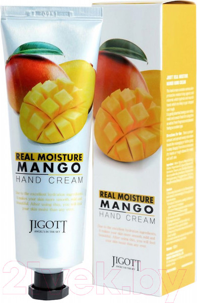Изображение товара Крем для рук Jigott Real Moisture с экстрактом манго (100мл)