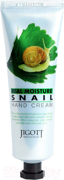 Изображение товара Крем для рук Jigott Real Moisture с экстрактом слизи улитки (100мл)