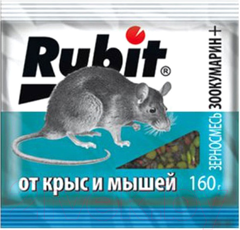 Изображение товара Средство для борьбы с вредителями Rubit Зоокумарин+ (160гр)