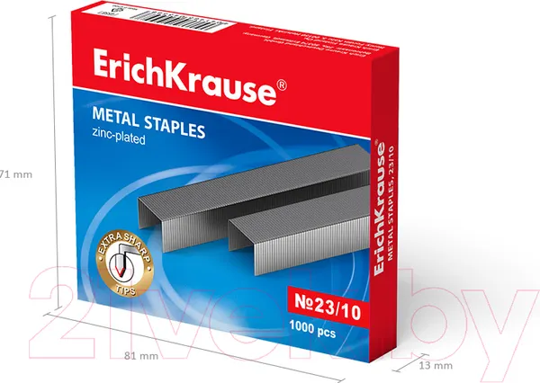 Изображение товара Скобы канцелярские Erich Krause 4558