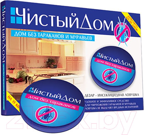 Изображение товара Ловушка для насекомых Чистый дом От тараканов (6шт)