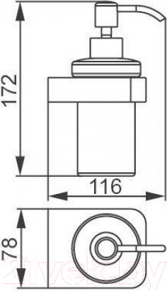Изображение товара Дозатор для жидкого мыла Aquanet 5781-1 / 187076