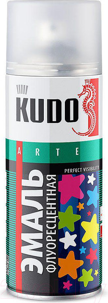 Изображение товара Эмаль Kudo Флуоресцентная / KU-1204 (520мл, лимонно-желтый)