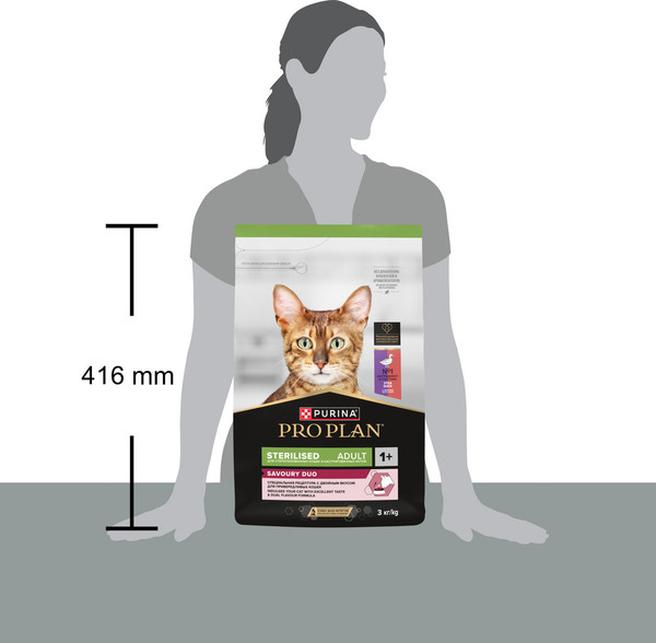 Изображение товара Сухой корм для кошек Pro Plan Sterilised утка, печень (3кг)