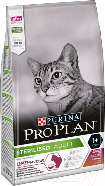 Изображение товара Сухой корм для кошек Pro Plan Sterilised утка, печень (3кг)