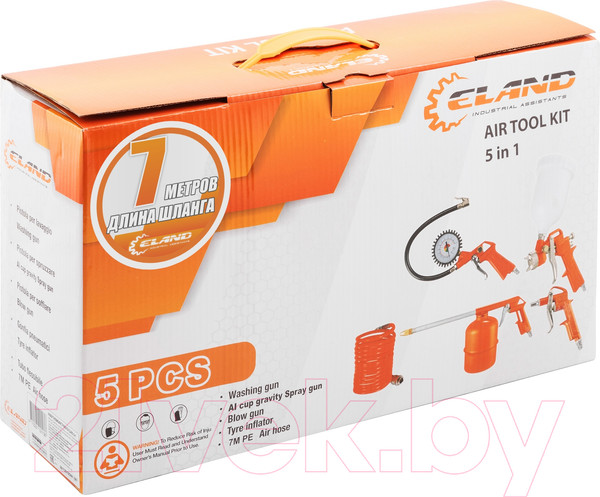 Изображение товара Набор пневмоинструмента Eland 5in1 (5IN1EL)