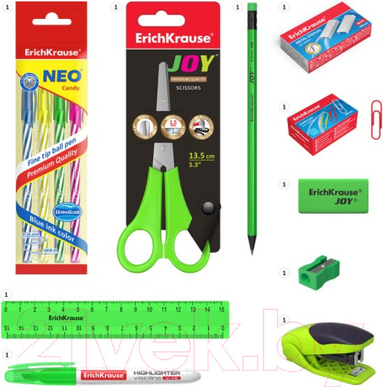 Изображение товара Органайзер настольный Erich Krause Victoria, Neon Solid / 53264