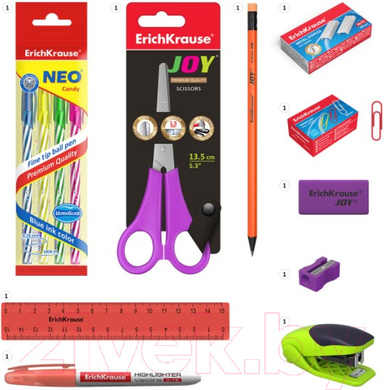 Изображение товара Органайзер настольный Erich Krause Victoria, Neon Solid / 53265