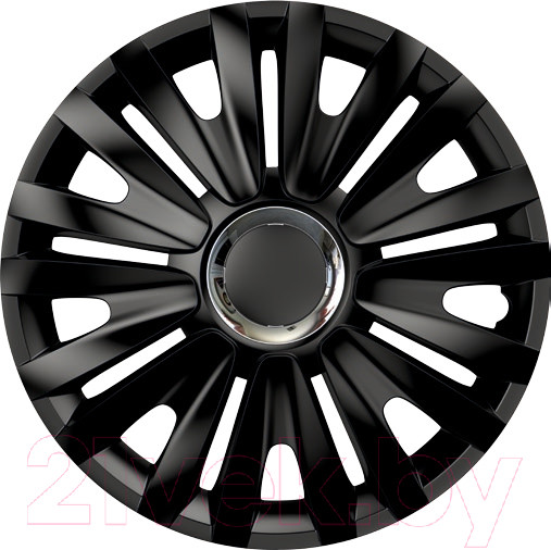 Изображение товара Набор колпаков VERSACO Royal RC 13" / 13ROYALRCB (4шт, черный/хром)
