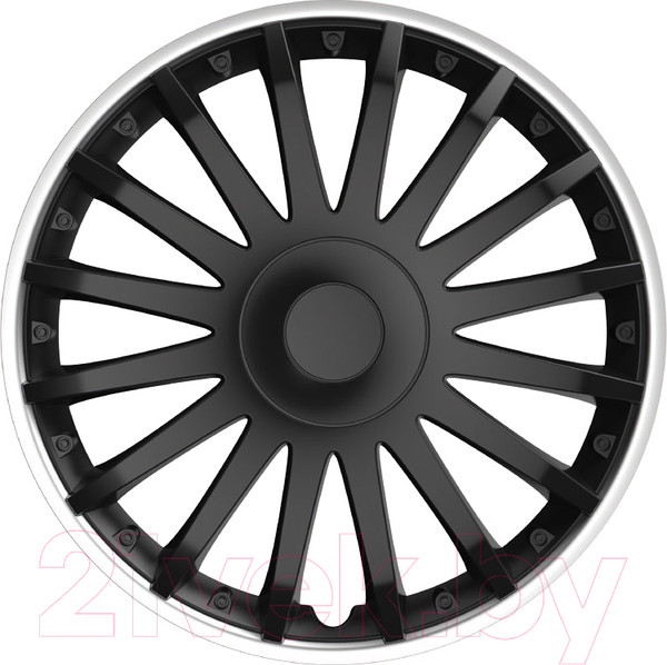 Изображение товара Набор колпаков VERSACO Crystal SO 14" / 14CRYSTALSO (4шт, черный/серебристый)