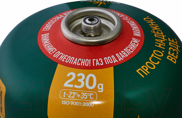 Изображение товара Газовый баллон туристический Tourist Standard TBR-230 (2шт)