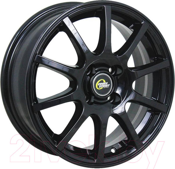 Изображение товара Литой диск Cross Street CR-16 15x6" 4x100мм DIA 60.1мм ET 50мм Black