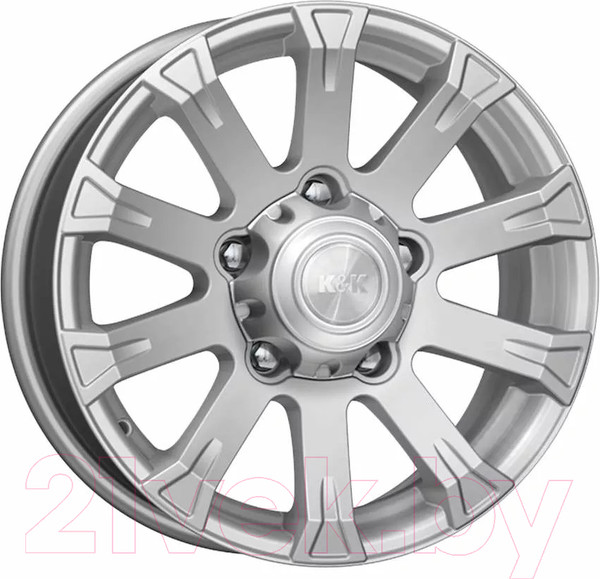Изображение товара Литой диск K&K Байкал 16x7" 5x139.7мм DIA 98мм ET 35мм Сильвер