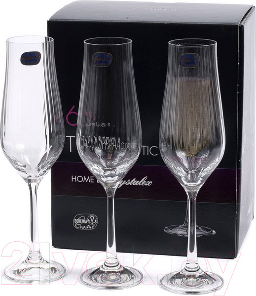 Изображение товара Набор бокалов Bohemia Crystal Tulipa Optic 40894/36/170 (6шт)