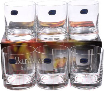 Изображение товара Набор стаканов Bohemia Crystal Barline 25089/280 (6шт)