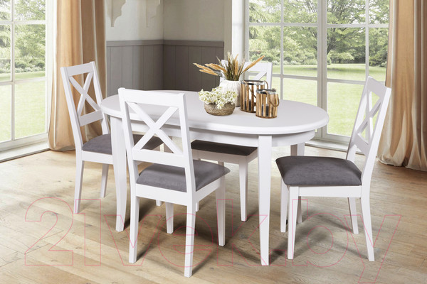 Изображение товара Обеденный стол Мебель-Класс Кронос (белый)