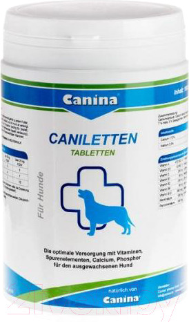 Изображение товара Кормовая добавка для животных Canina Caniletten 150 Tabletten / 120307 (300г)