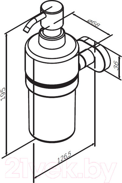 Изображение товара Дозатор для жидкого мыла AM.PM Sense L A7436900