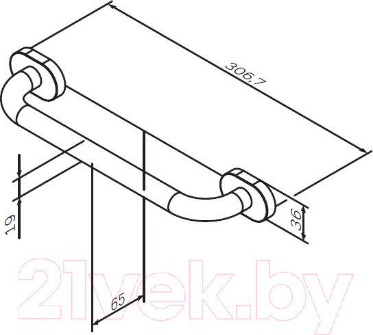 Изображение товара Поручень AM.PM Sense L A7432500