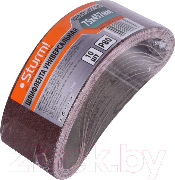 Изображение товара Набор шлифлент Sturm! 9010-B75x457-080