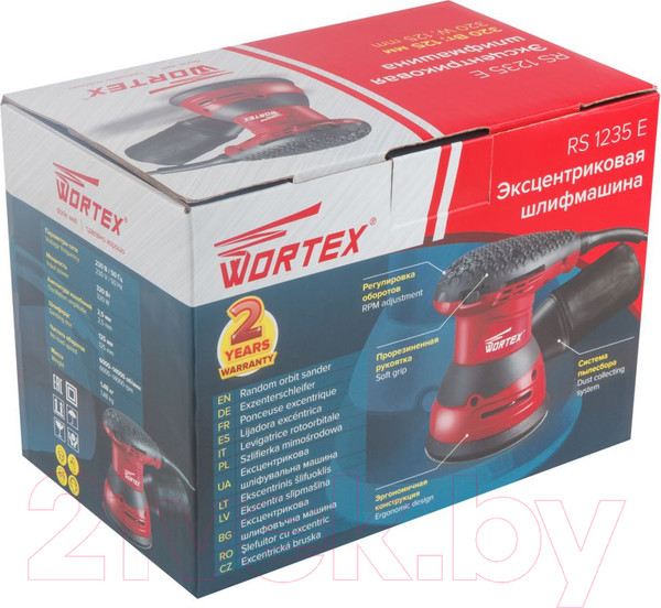 Изображение товара Эксцентриковая шлифовальная машина Wortex RS 1235 E (RS1235E01319)