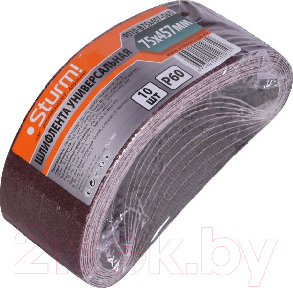 Изображение товара Набор шлифлент Sturm! 9010-B75x457-060 (10шт)