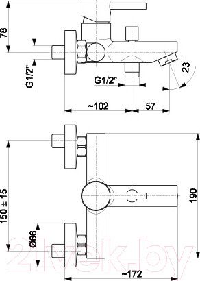 Изображение товара Смеситель Armatura Neda Black 5824-010-81