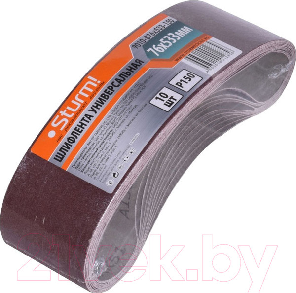 Изображение товара Набор шлифлент Sturm! 9010-B76x533-150 (10шт)