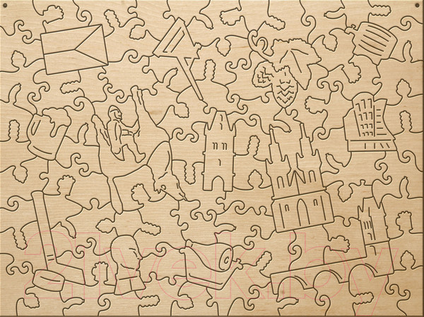 Изображение товара Пазл Нескучные игры Citypuzzles. Прага / 8270