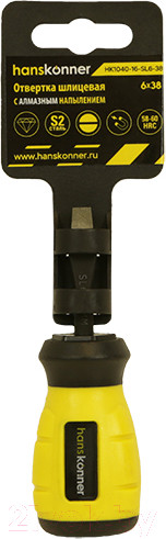 Изображение товара Отвертка Hanskonner HK1040-16-SL6-38