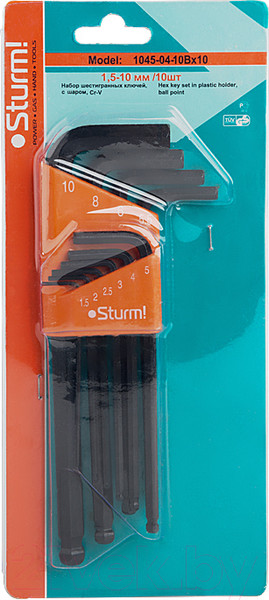Изображение товара Набор ключей Sturm! 1045-04-10Bx10