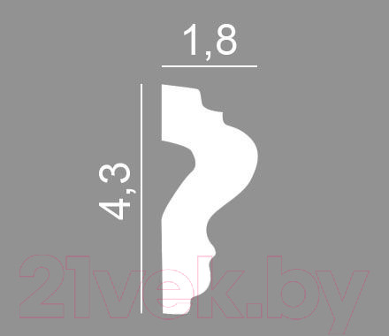 Изображение товара Молдинг OHZ Mz-043 (2м)