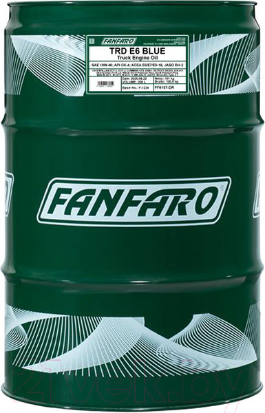 Изображение товара Моторное масло Fanfaro TRD E6 UHPD 10W40 CK-4/CJ-4 / FF6107-DR (208л)