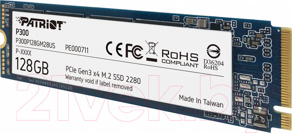 Изображение товара SSD диск Patriot P300 128GB M2 (P300P128GM28)