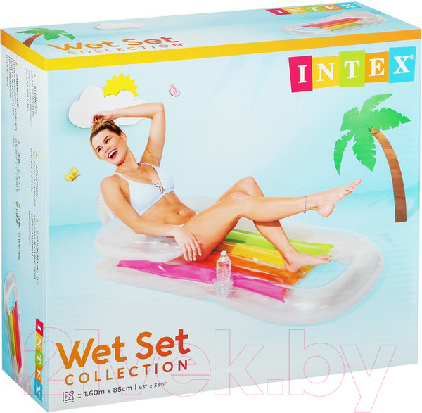 Изображение товара Надувной матрас Intex King Kool Lounges / 58802NP (розовый)