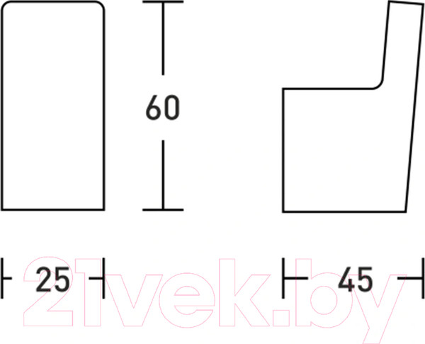 Изображение товара Крючок для ванной Gross Aqua Space GA18235