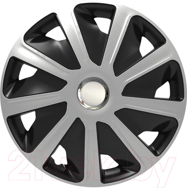 Изображение товара Набор колпаков VERSACO Craft RC 16" / 16CRAFTRCBS (4шт, черный/серебристый хром)