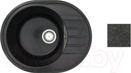 Изображение товара Мойка кухонная AV Engineering Rio AV580450RBK (черный)