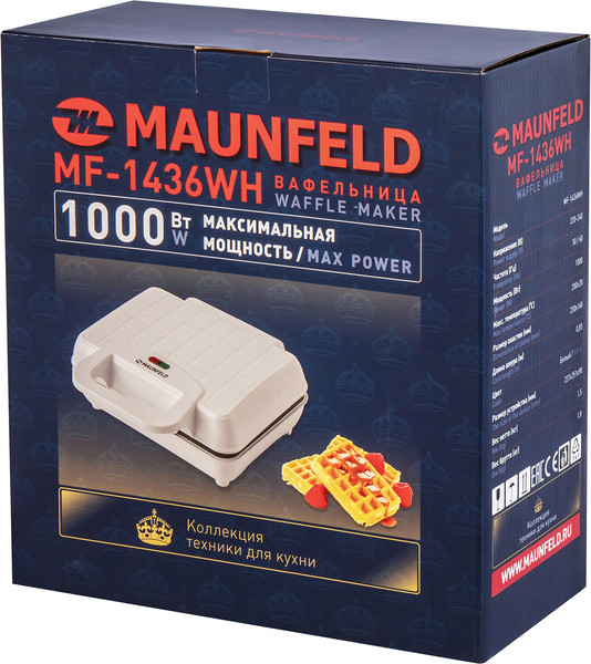 Изображение товара Вафельница Maunfeld MF-1436WH