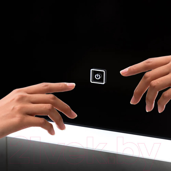 Изображение товара Зеркало Пекам Greta 60x80 / greta-60x80s (с подсветкой и сенсором на прикосновение)