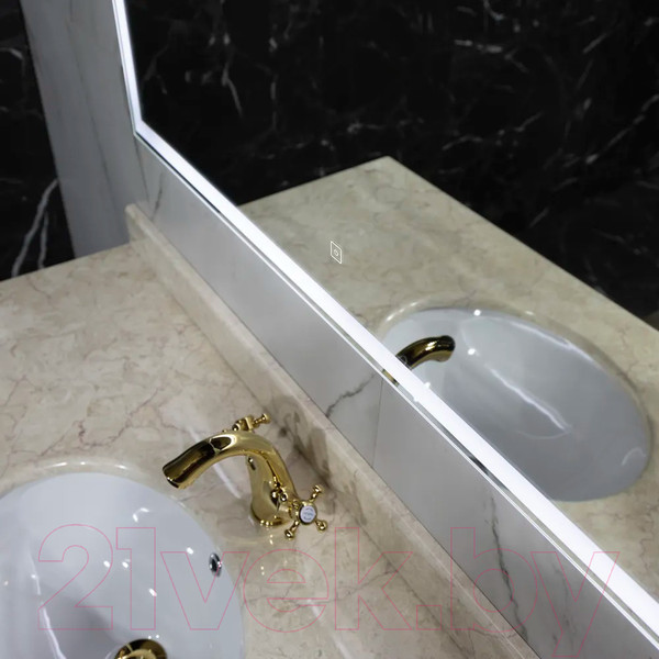 Изображение товара Зеркало Пекам Greta 100x80 / greta-100x80s (с подсветкой и сенсором на прикосновение)