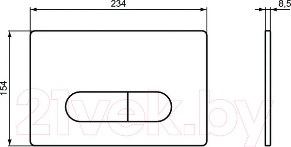 Изображение товара Кнопка для инсталляции Ideal Standard ProSys Oleas M1 R0115AC
