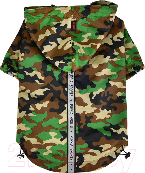 Изображение товара Дождевик для животных Puppia Base Jumper / PEAF-RM03-NC-M (новый камуфляж)