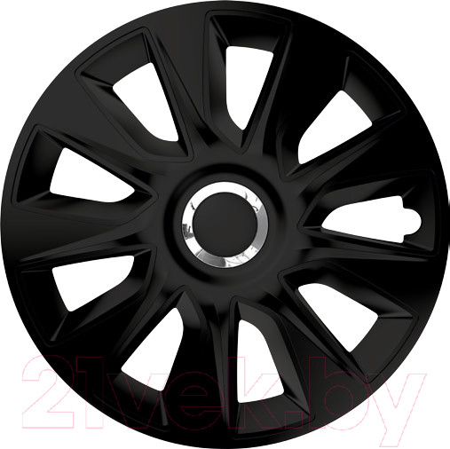 Изображение товара Набор колпаков VERSACO R17 Stratos RC 17" / 17STRATOSRCBLACK (4шт, черный/хром)