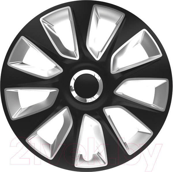 Изображение товара Набор колпаков VERSACO R17 Stratos RC 17" / 17STRATOSRCBS (4шт, черный/серебристый)