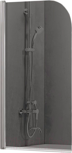 Изображение товара Стеклянная шторка для ванны Adema NFA-621 (тонированное стекло)